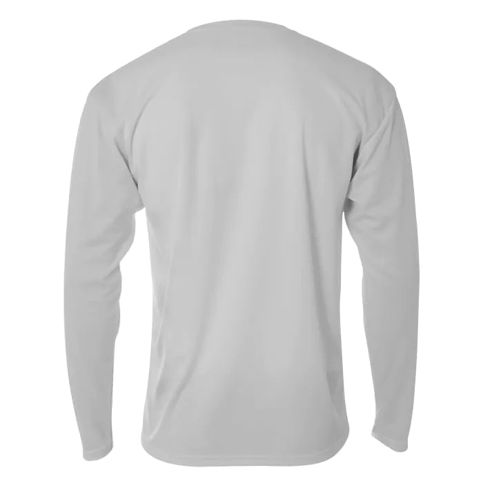 A4 N3253 Men's Long Sleeve Crew Birds Eye Mesh Tee