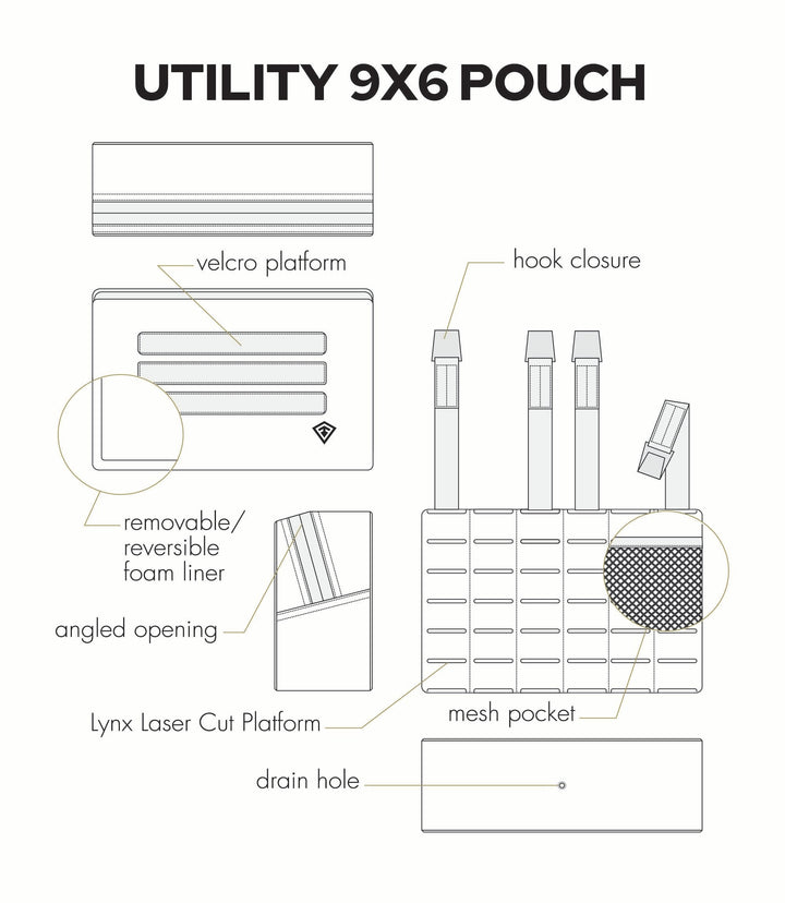 Tactix Series 9x6 Utility Pouch