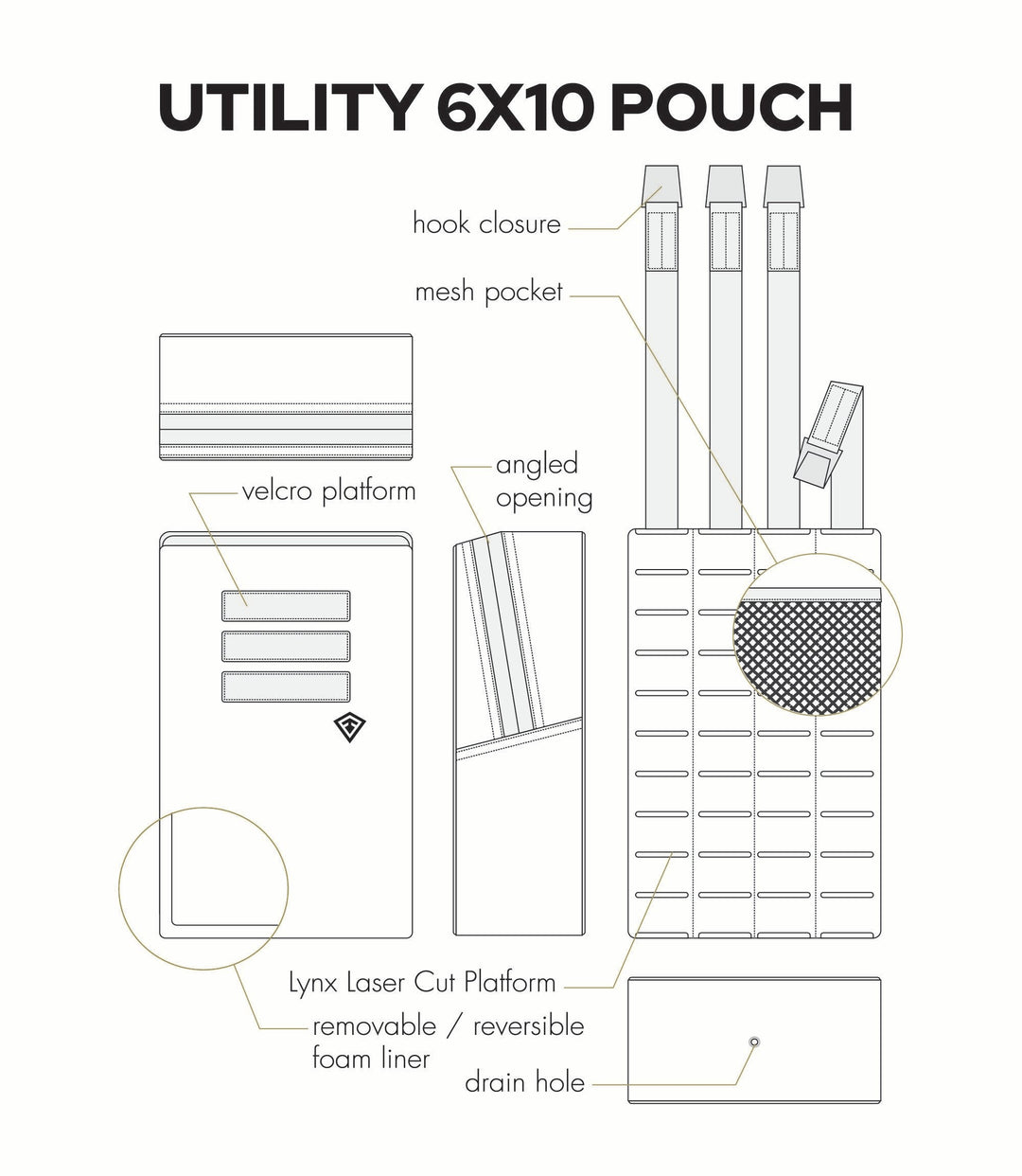 Tactix Series 6x10 Utility Pouch