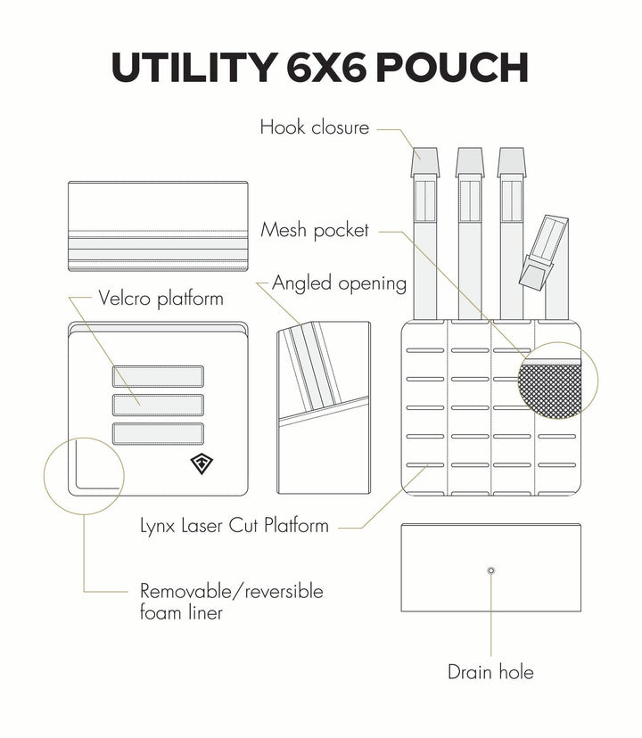 Tactix Series 6x6 Utility Pouch