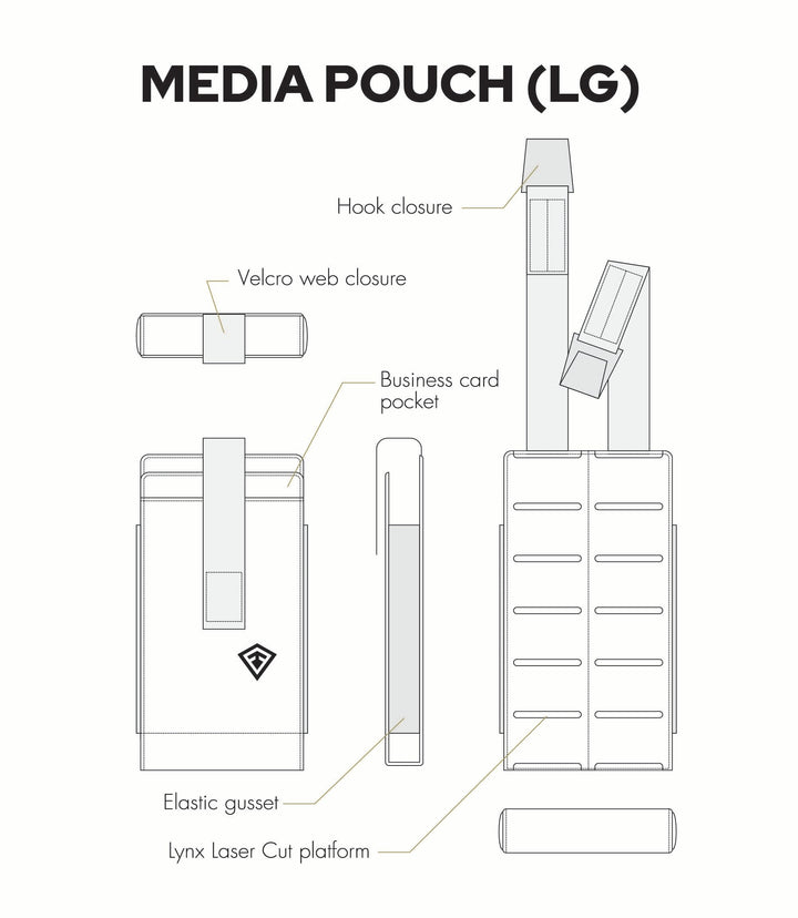 Tactix Series Media Pouch - Large