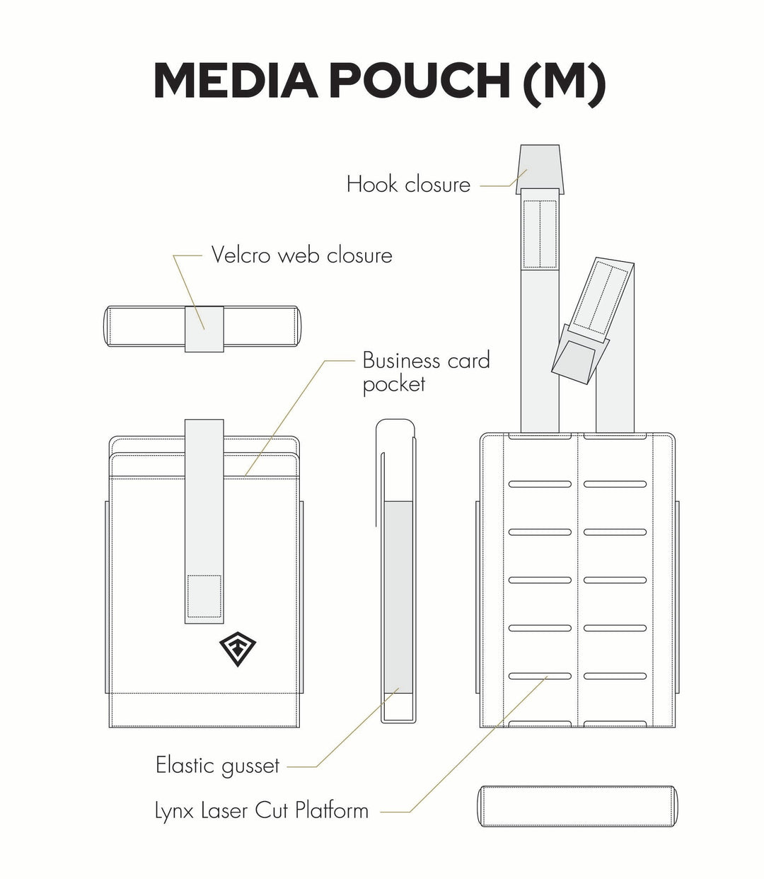 Tactix Series Media Pouch - Medium