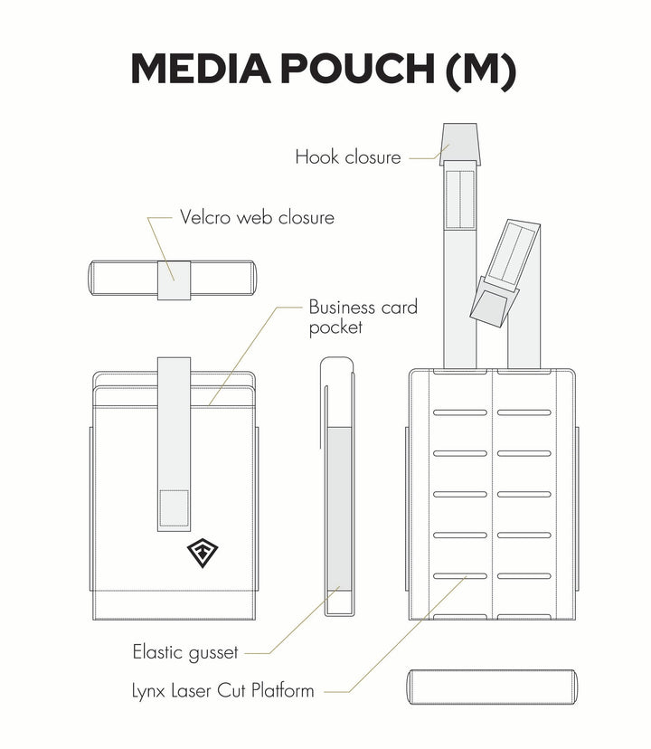 Tactix Series Media Pouch - Medium