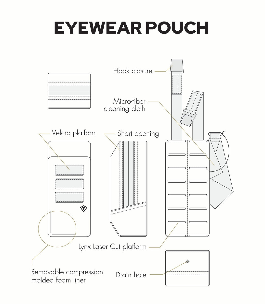 Tactix Series Eyewear Pouch