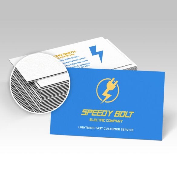 Black Edge Business Cards — product overview