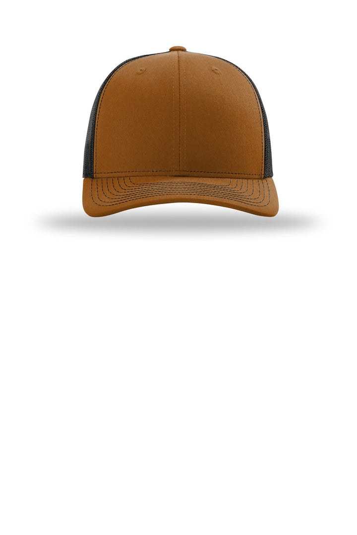Richardson Trucker Cap 112 — Caramel/ Black — front