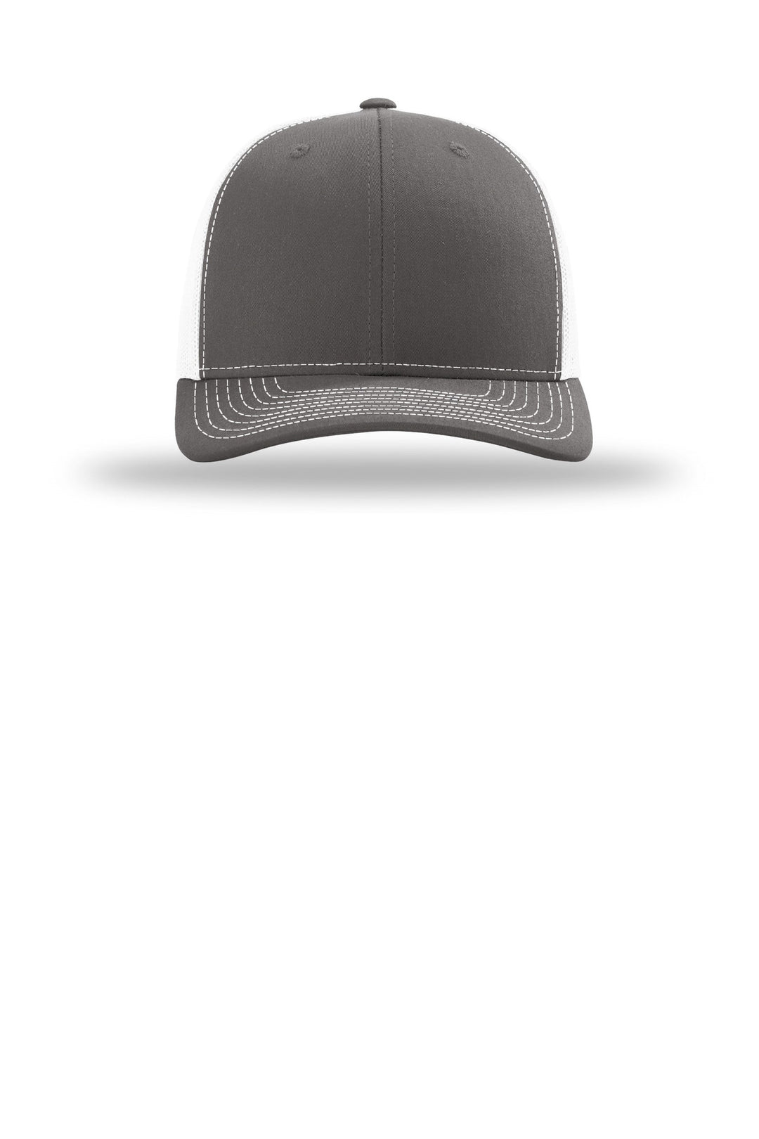 Richardson Trucker Cap 112 — Charcoal/ White — front