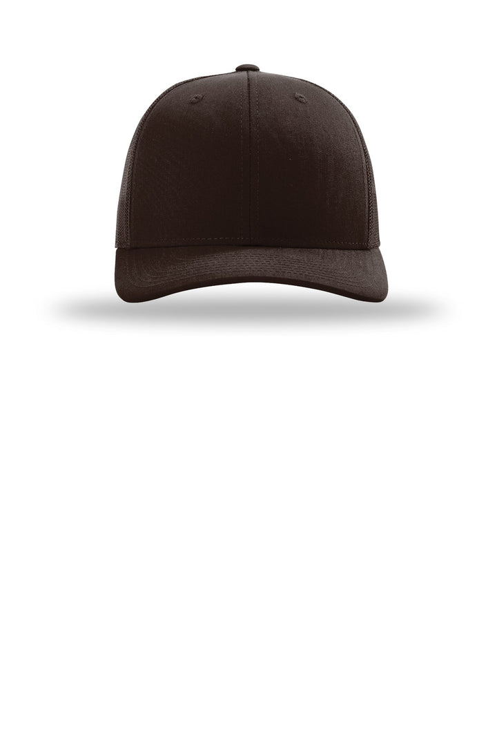 Richardson Trucker Cap 112 — Coffee — front