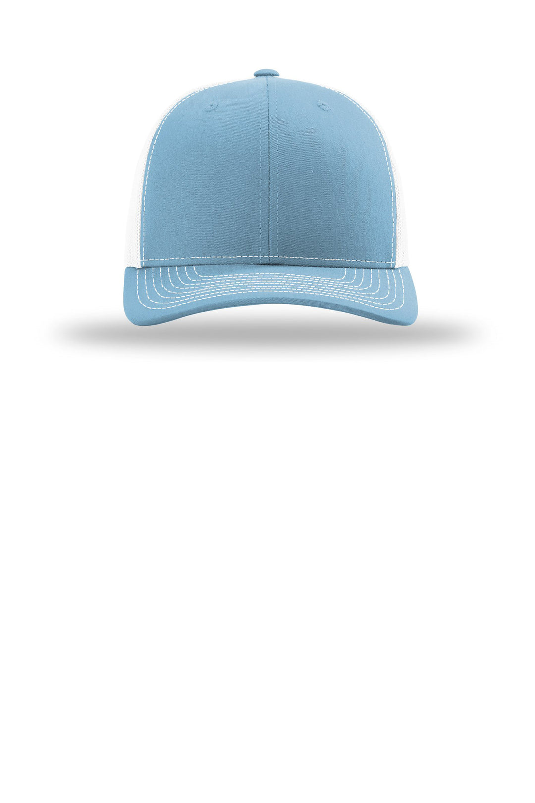 Richardson Trucker Cap 112 — Columbia Blue/ White — front