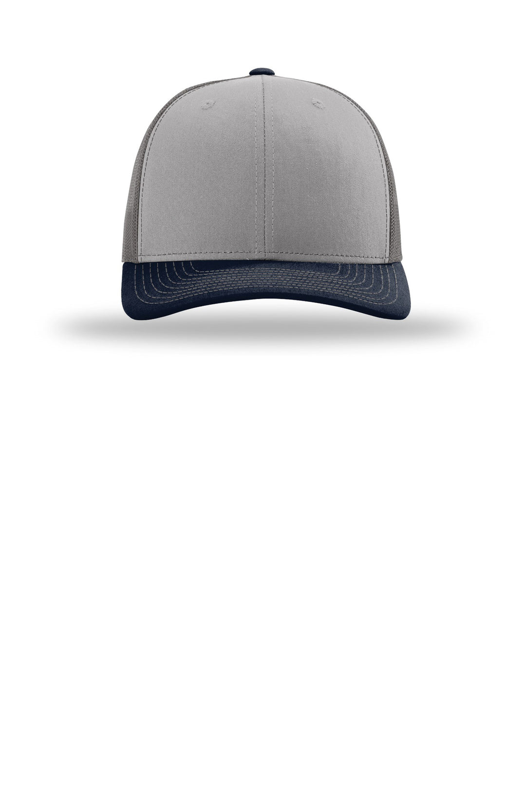 Richardson Trucker Cap 112 — Grey/ Charcoal/ Navy — front