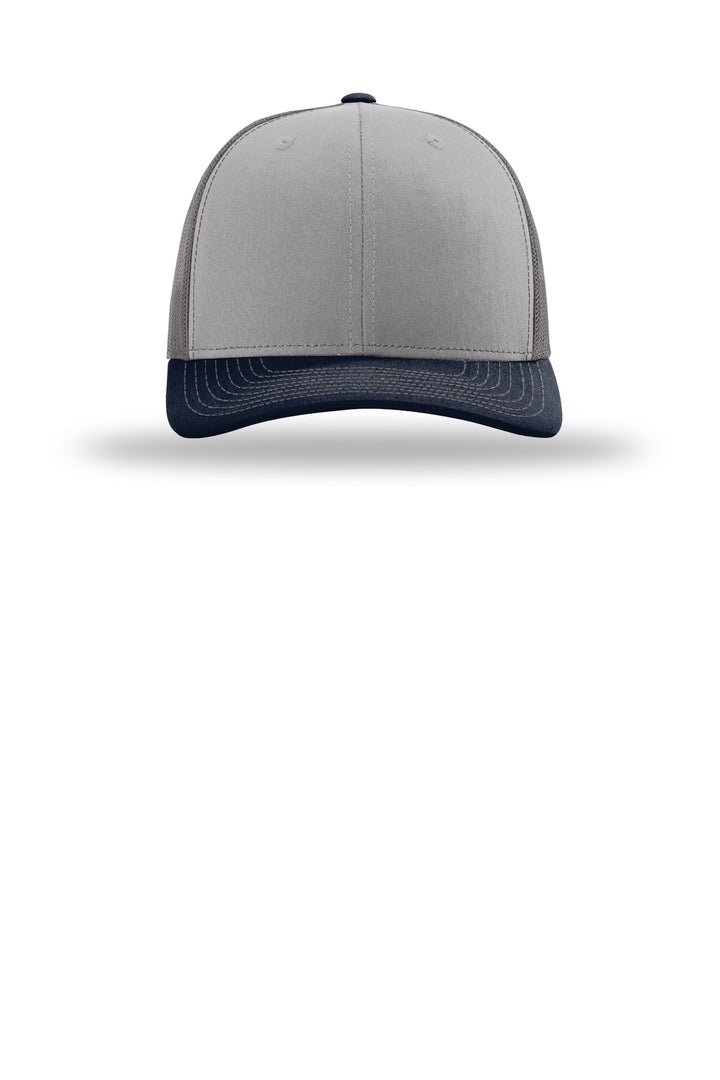 Richardson Trucker Cap 112 — Grey/ Charcoal/ Navy — front