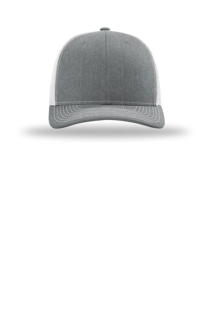 Richardson Trucker Cap 112 — Heather Grey/ Light Grey — front