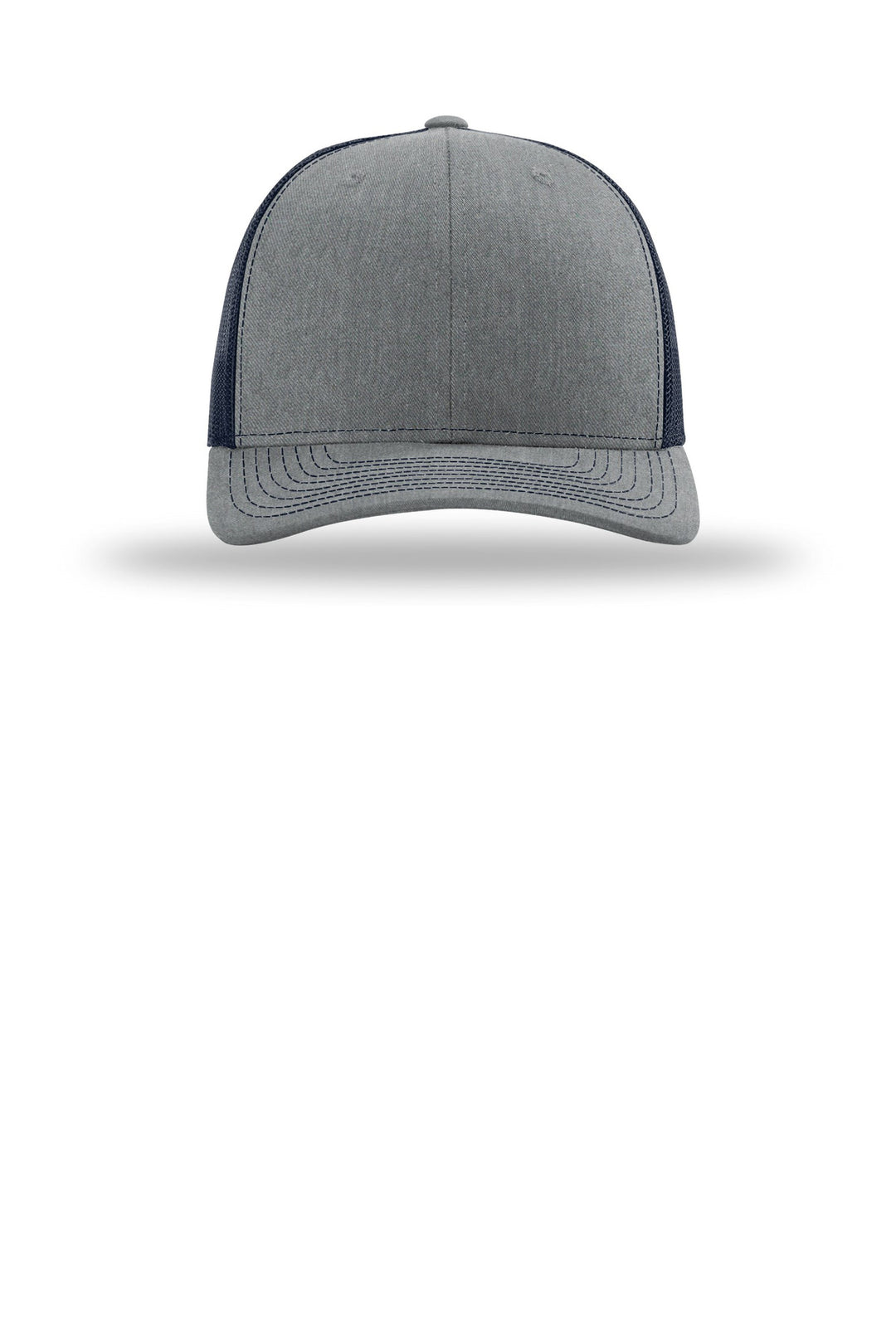 Richardson Trucker Cap 112 — Heather Grey/ Navy — front