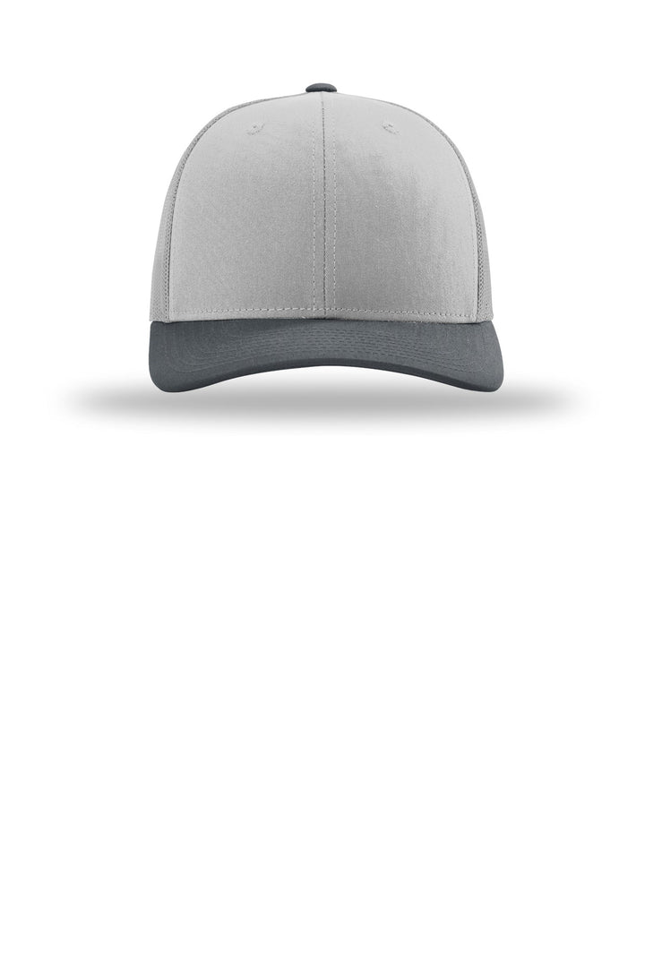 Richardson Trucker Cap 112 — Light Grey/ Light Grey/ Gunmetal — front