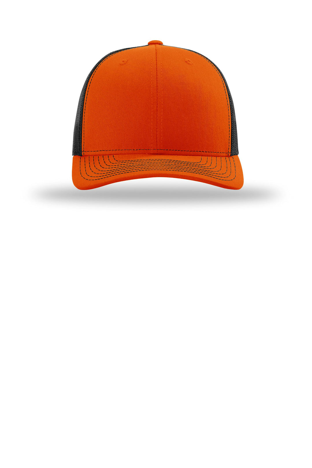 Richardson Trucker Cap 112 — Orange/ Black — front