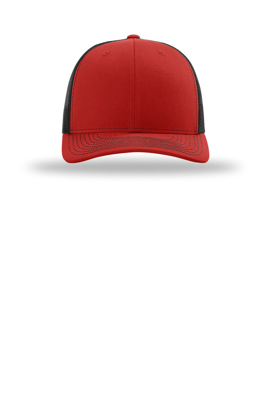 Richardson Trucker Cap 112 — Red/ Black — front