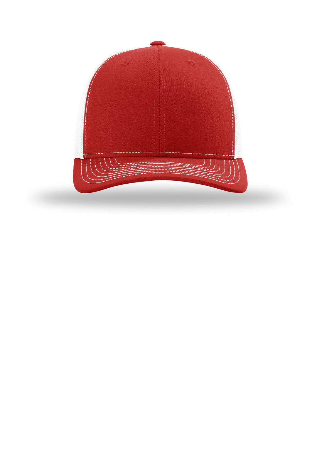 Richardson Trucker Cap 112 — Red/ White — front