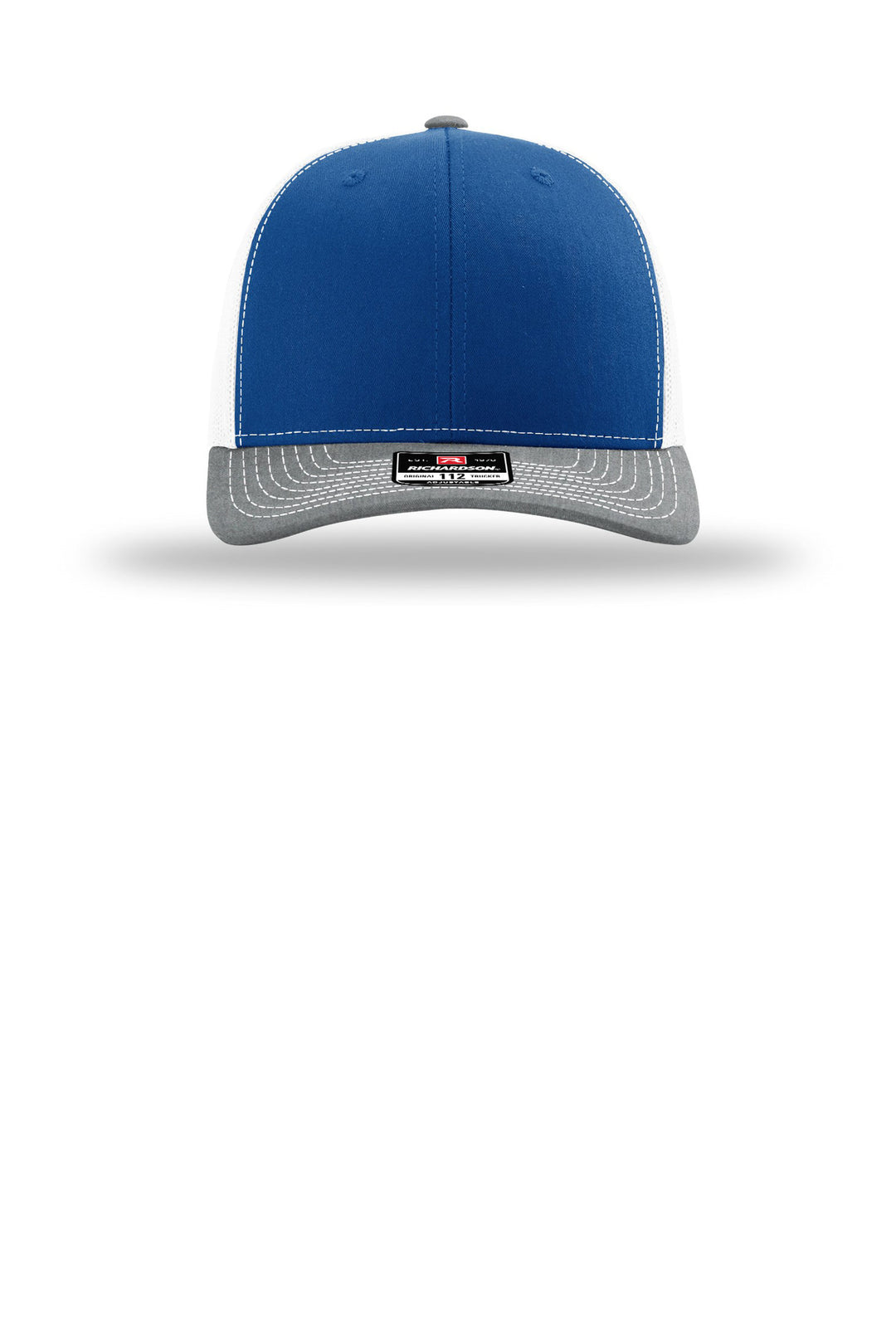 Richardson Trucker Cap 112 — Royal/ White/ Red — front