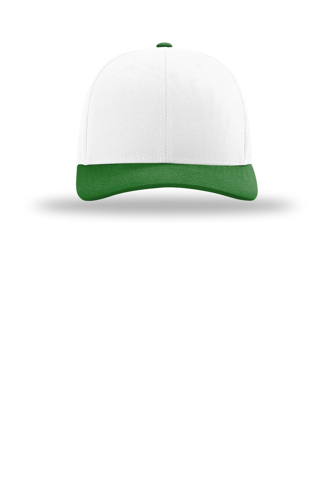 Richardson Trucker Cap 112 — White/ White/ Kelly — front