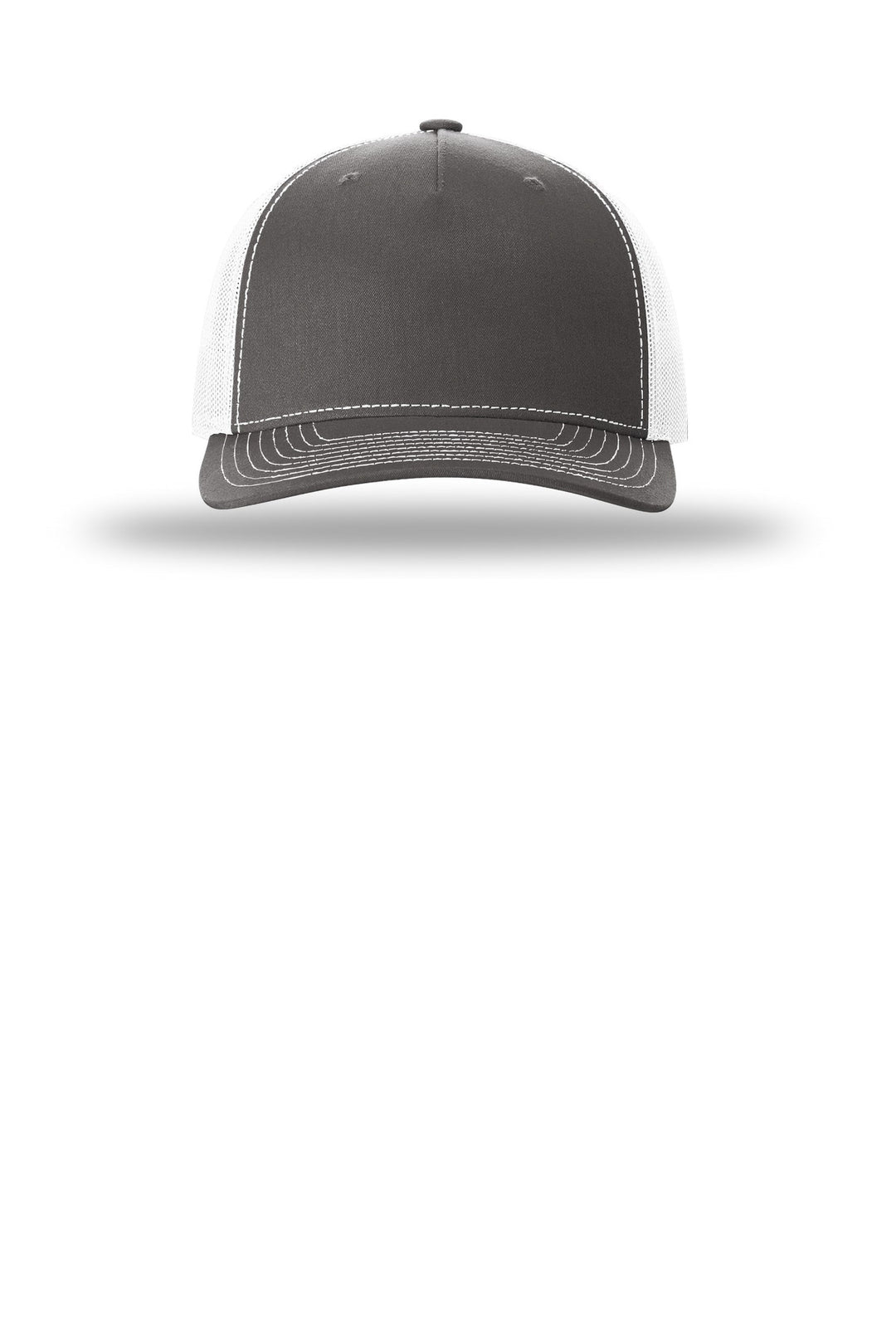 Richardson Five-Panel Trucker 112FP — Charcoal/ White — front