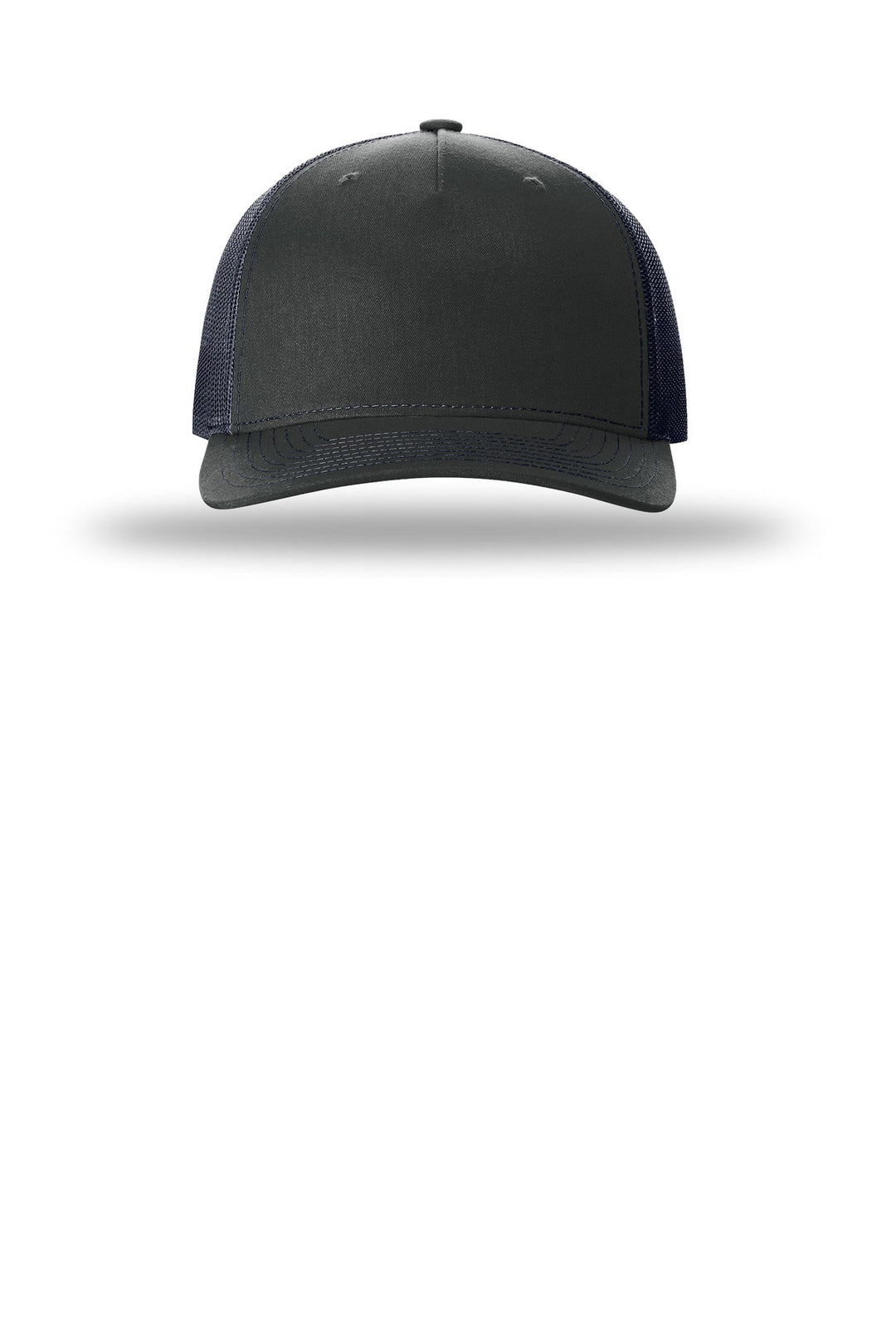 Richardson Five-Panel Trucker 112FP — Ombre Blue/ Navy — front