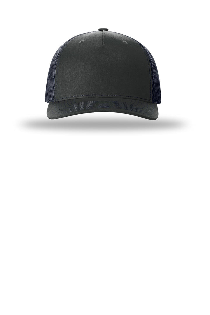 Richardson Five-Panel Trucker 112FP — Ombre Blue/ Navy — front
