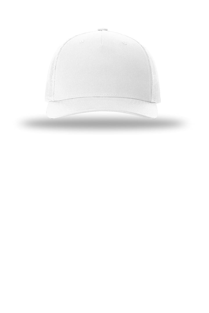 Richardson Five-Panel Trucker 112FP — White — front