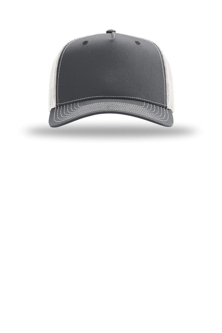 Richardson Five-Panel Champ Trucker 112FPC — Charcoal/ Ice Grey — front