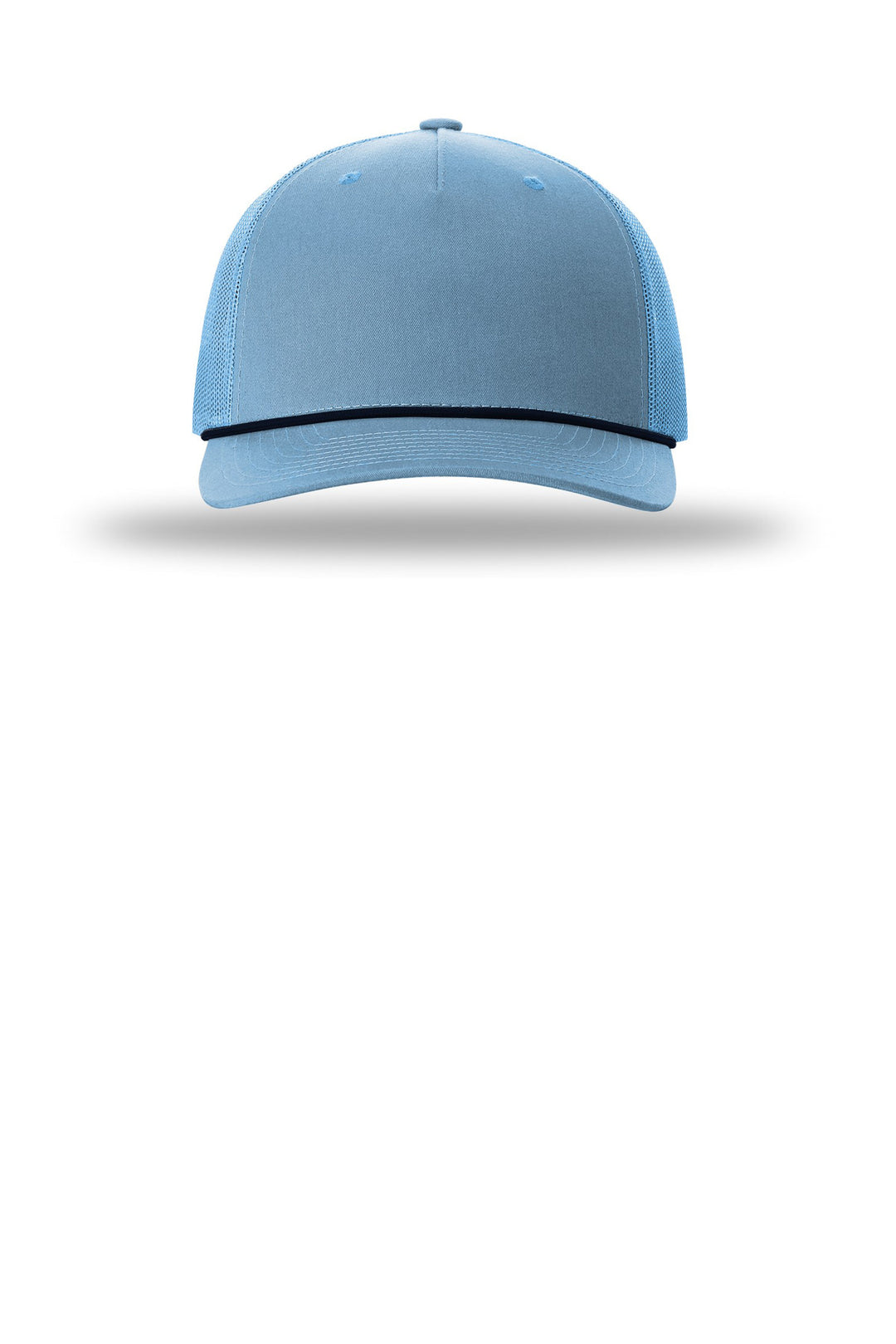 Richardson Five-Panel with Rope 112FPR — Columbia Blue/ Navy — front