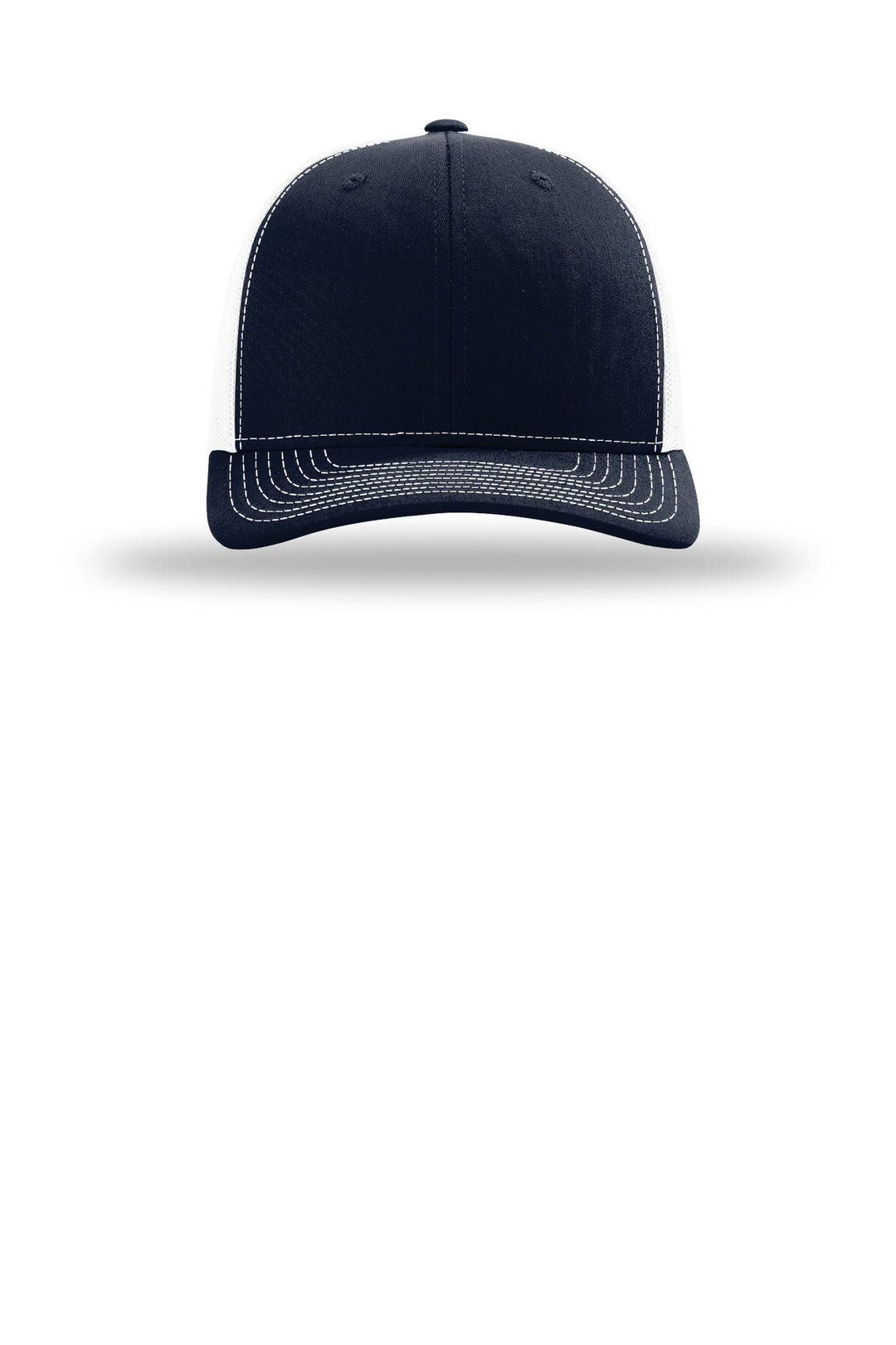 Richardson 112+ R-Flex Adjustable Trucker 112PL — Navy/ White — front