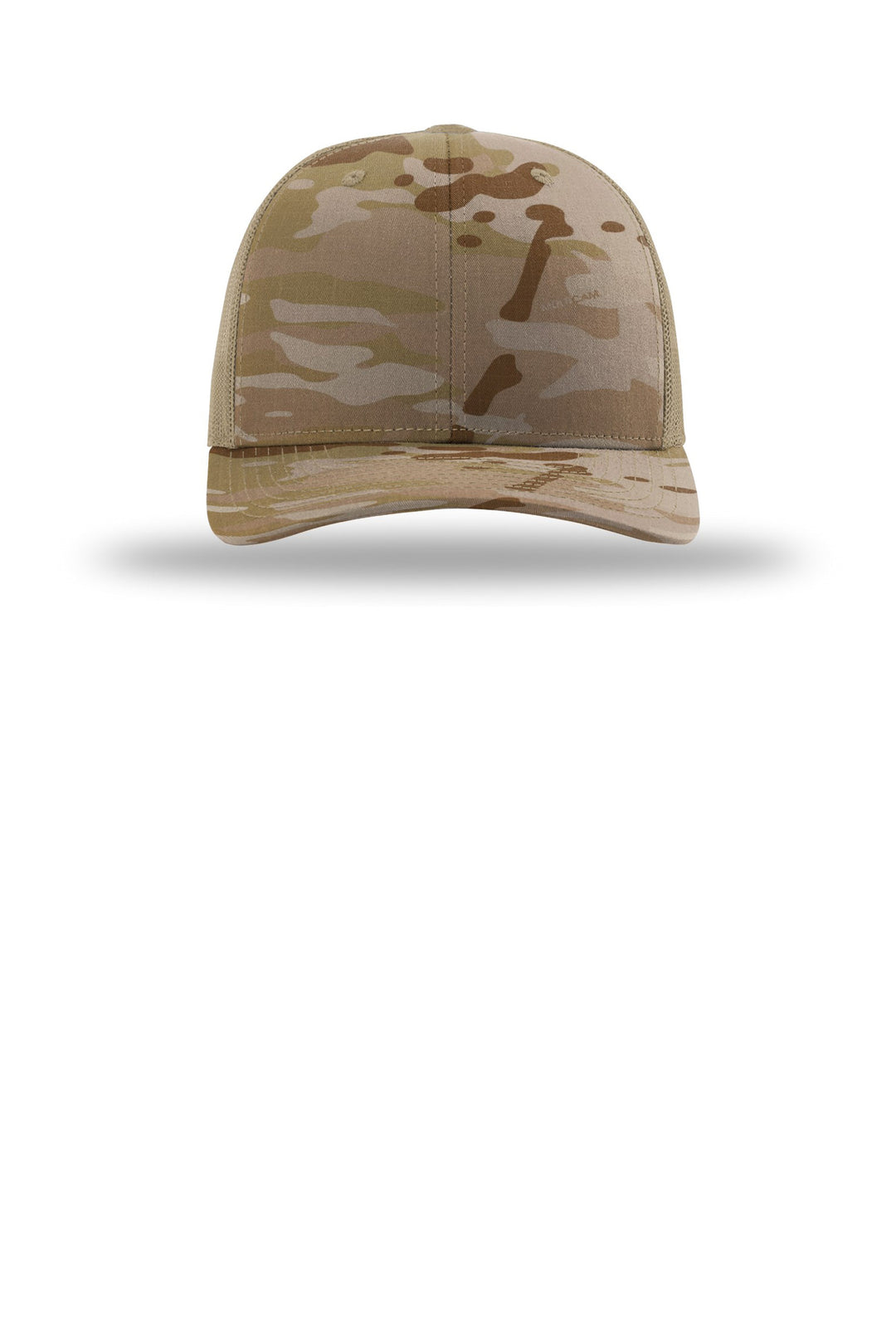 Richardson Printed Tactical Trucker 112PT — Multicam Arid/ Tan — front