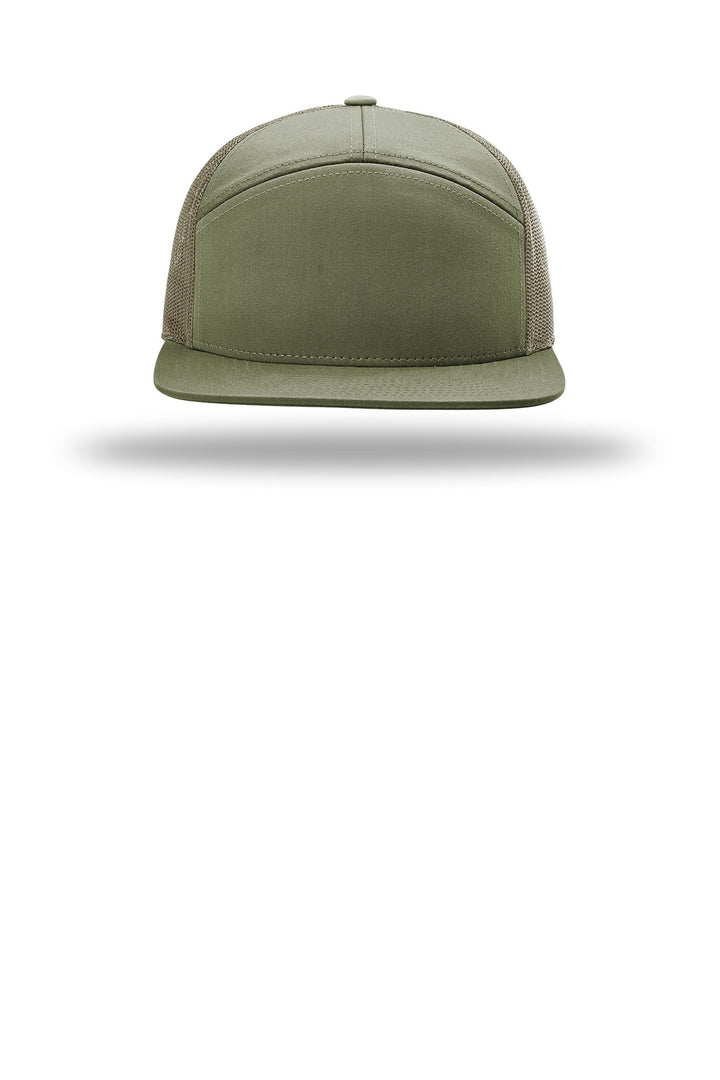 Richardson 7-Panel Trucker 168 — Loden — front