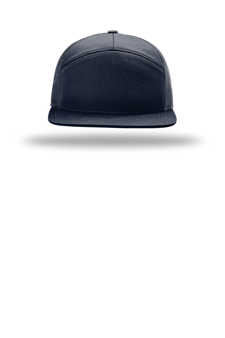 Richardson 7-Panel Trucker 168 — Navy — front