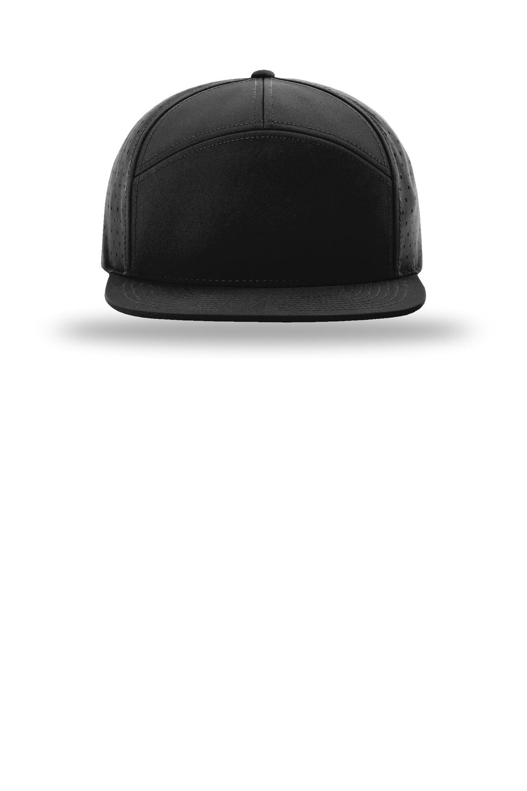 Richardson Cannon 7-Panel Flatbill 169 — Black — front