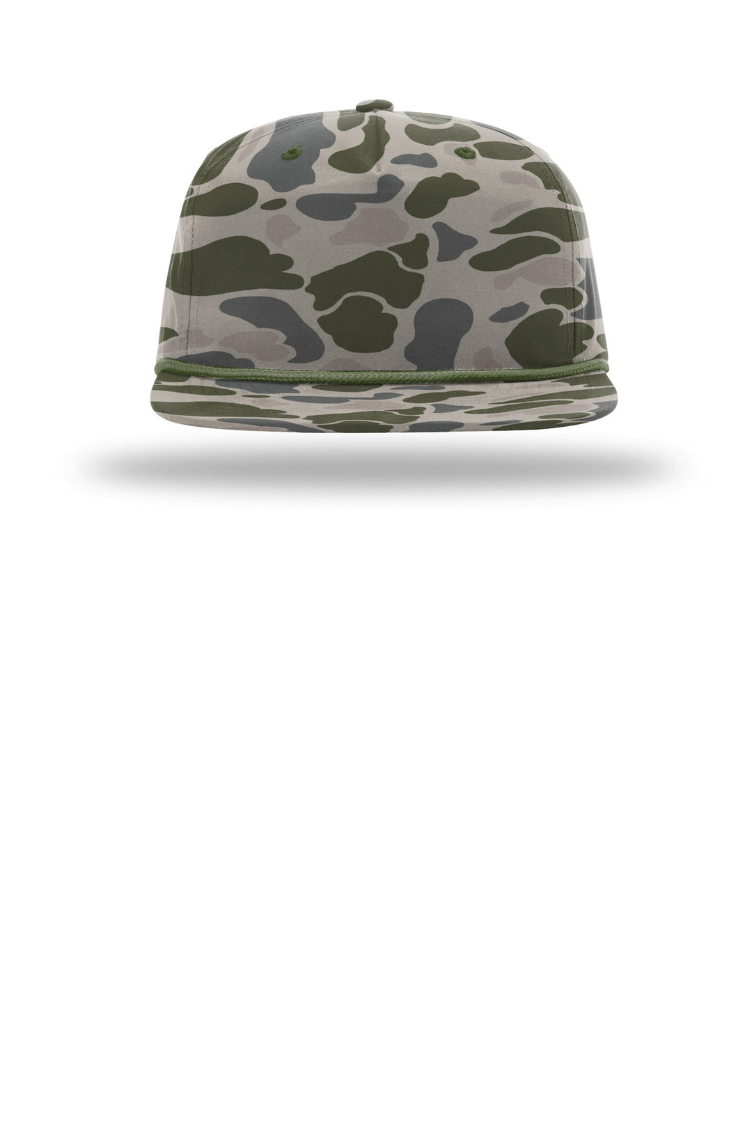 Richardson Printed Umpqua Gramps Cap 256P — Marsh Duck Camo/ Army Olive — front