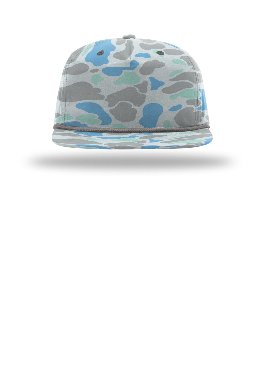 Richardson Printed Umpqua Gramps Cap 256P — Saltwater Duck Camo/ Charcoal — front