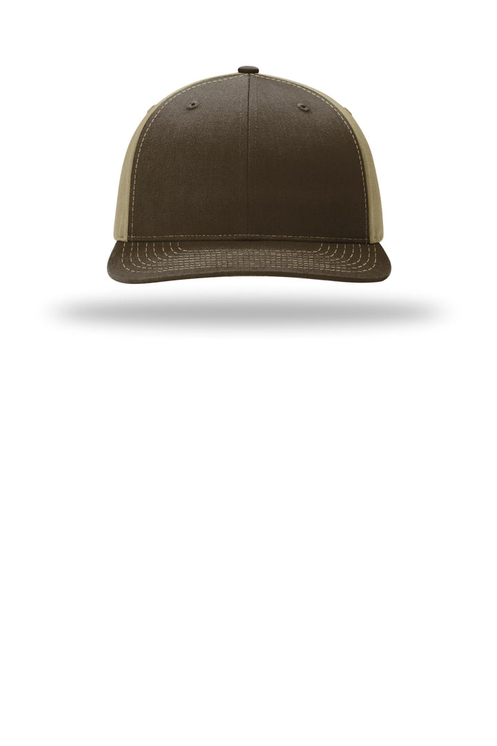 Richardson Solid Twill Trucker 312 — Brown/ Khaki — front