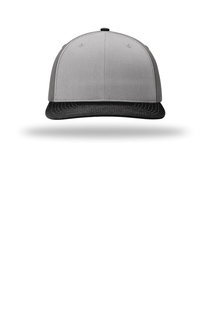Richardson Solid Twill Trucker 312 — Grey/ Charcoal/ Black — front