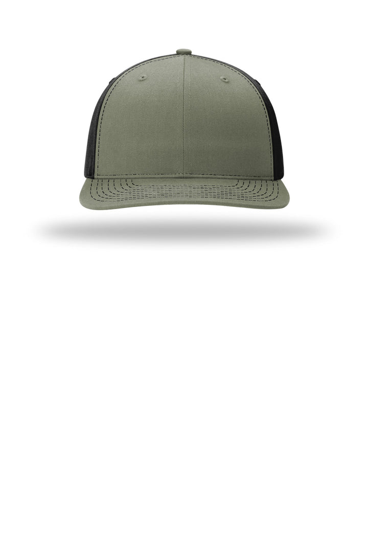 Richardson Solid Twill Trucker 312 — Loden/ Black — front