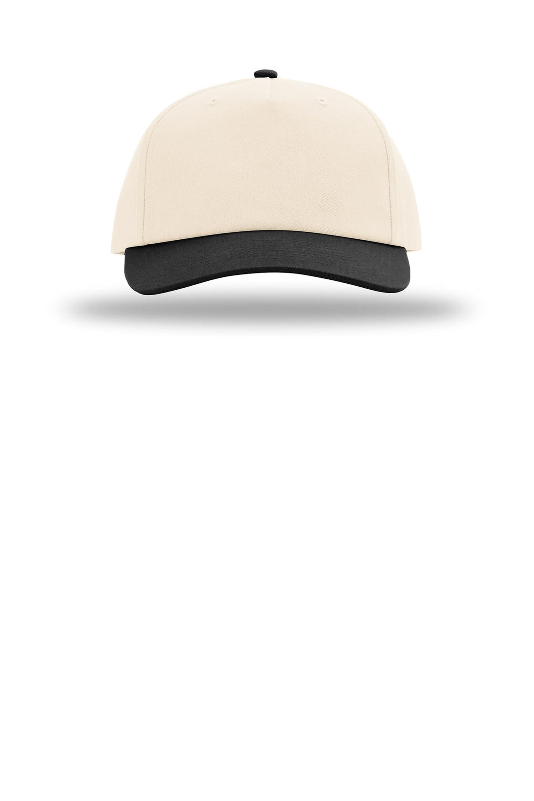 Richardson 5-Panel Relaxed Gramps 356 — Cream/ Cream/ Black — front