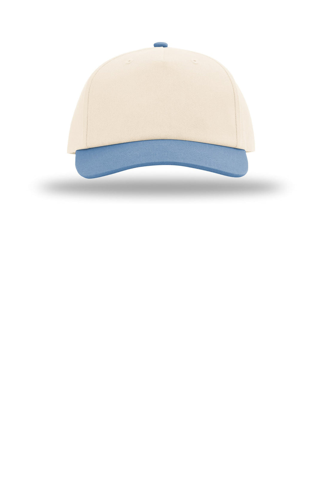 Richardson 5-Panel Relaxed Gramps 356 — Cream/ Cream/ Light Denim — front