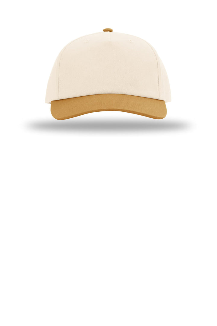 Richardson 5-Panel Relaxed Gramps 356 — Cream/ Cream/ Wheat — front