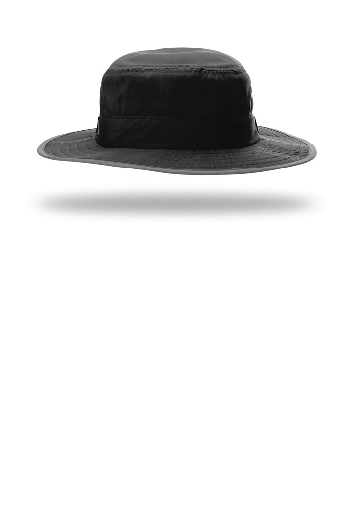 Richardson Lite Wide Brim Hat 810 — Black — front