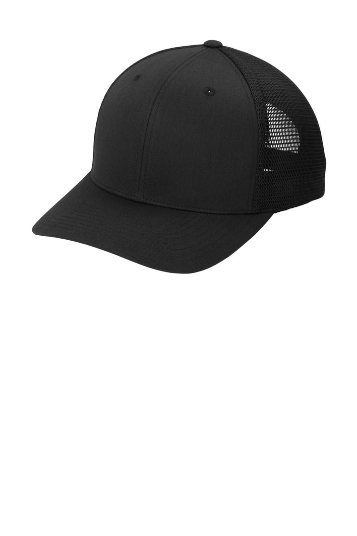 Port Authority Flexfit 110 Mesh Cap C110 — Black/ Black — front