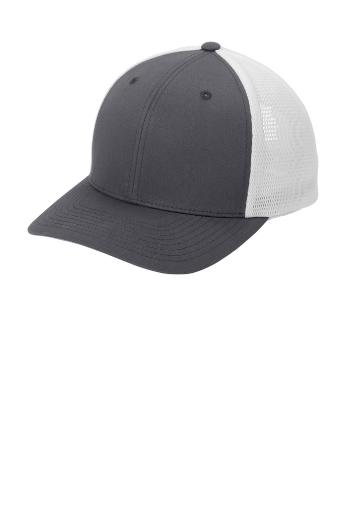Port Authority Flexfit 110 Mesh Cap C110 — Graphite/ White — front