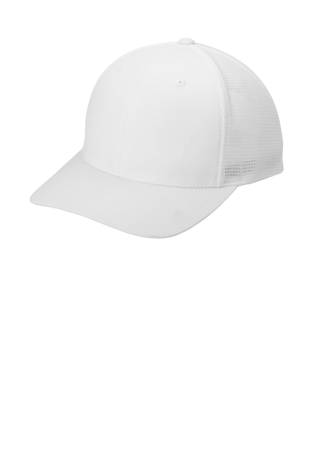 Port Authority Flexfit 110 Mesh Cap C110 — White/ White — front