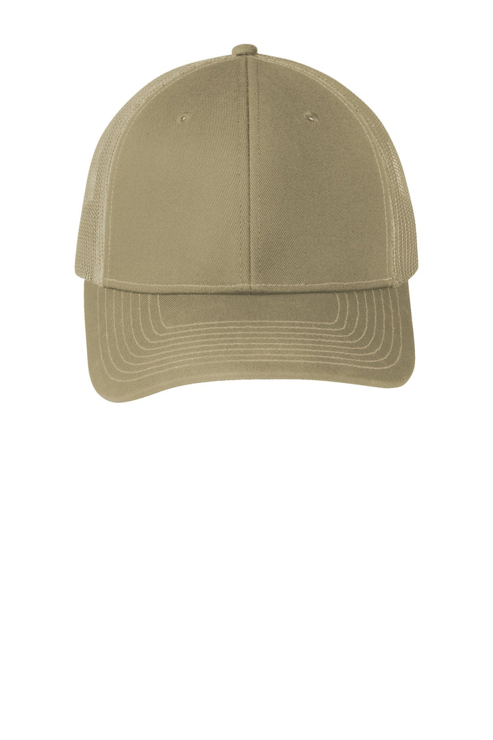 Port Authority Snapback Trucker Cap. C402 — Coyote Brown — front