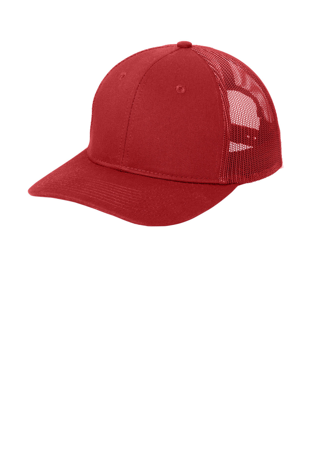 Port Authority Snapback Trucker Cap. C402 — Flame Red — front