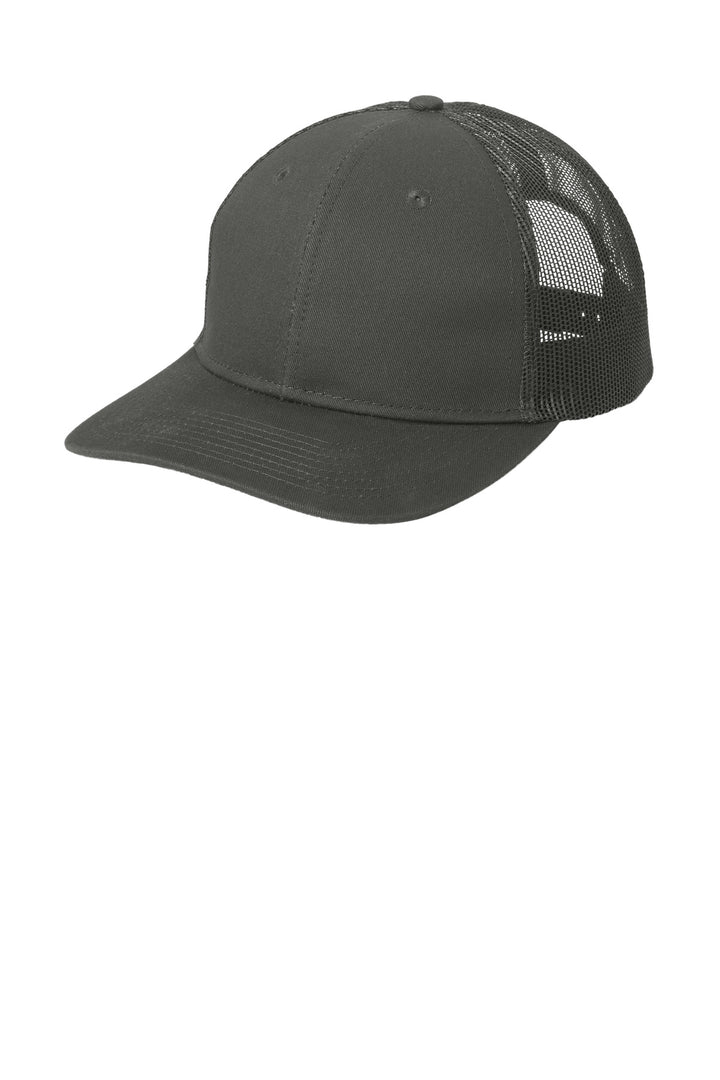 Port Authority Snapback Trucker Cap. C402 — Grey Steel — front