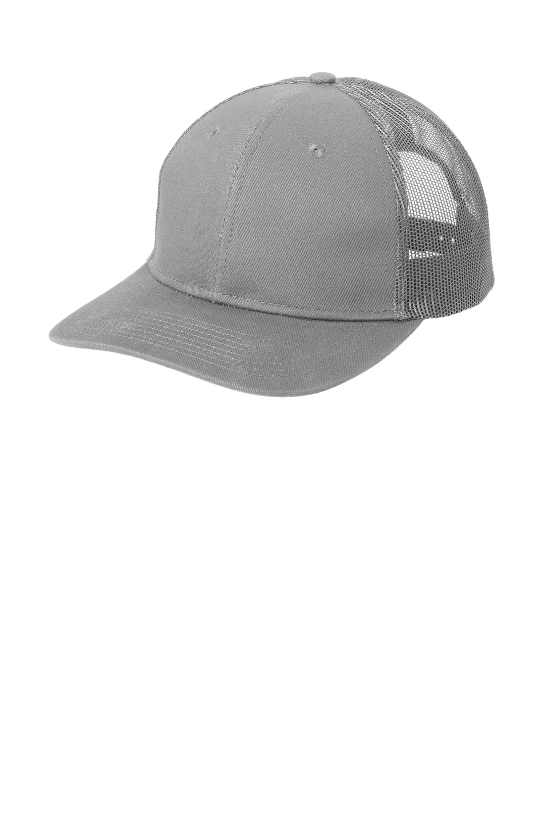 Port Authority Snapback Trucker Cap. C402 — Gusty Grey — front
